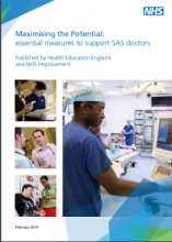 Maximising the Potential: essential measures to support SAS doctors